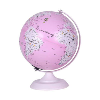 Globe Terrestre Lumineux 20 cm — Arabe - Librairie Oxford City