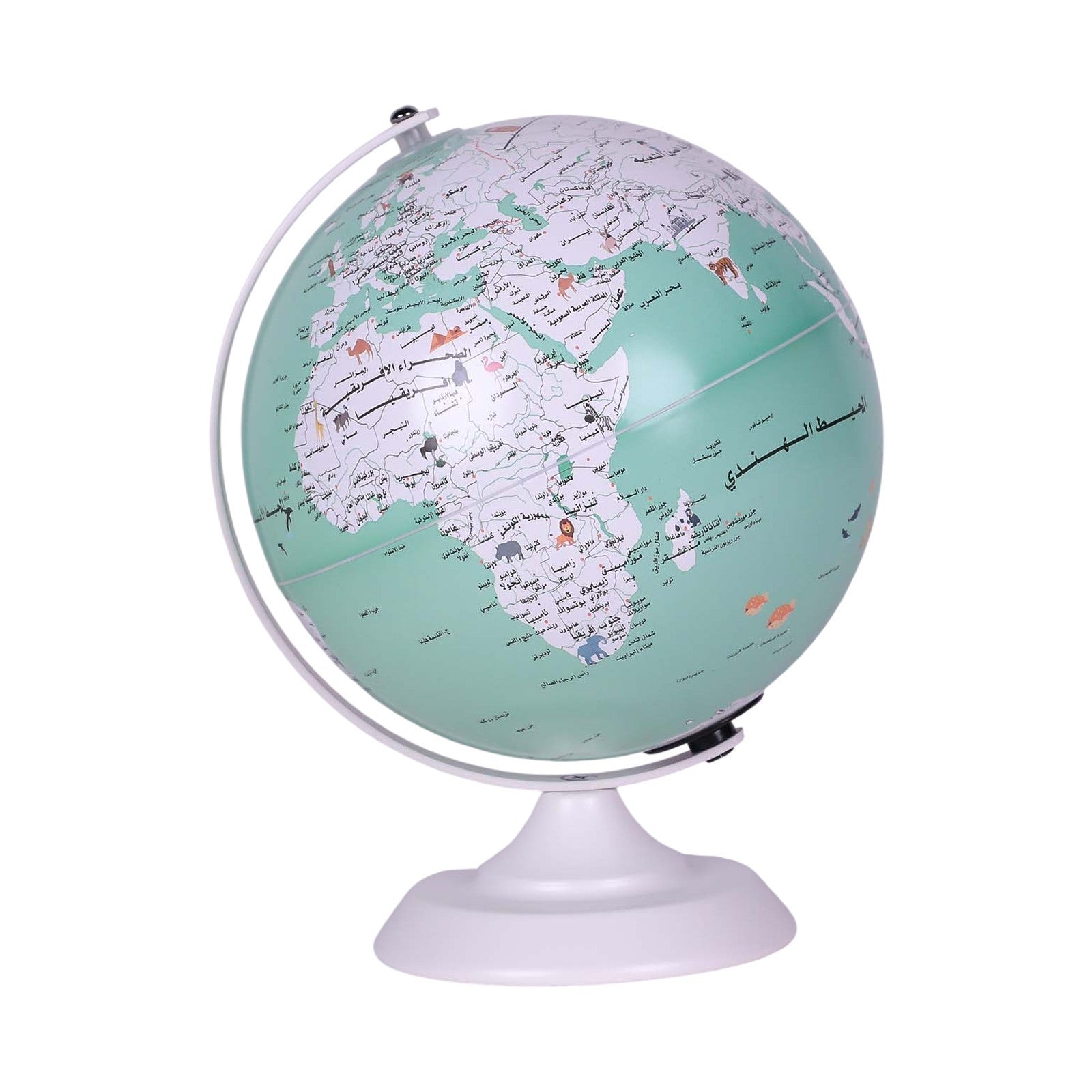Globe Terrestre Lumineux 20 cm — Arabe - Librairie Oxford City