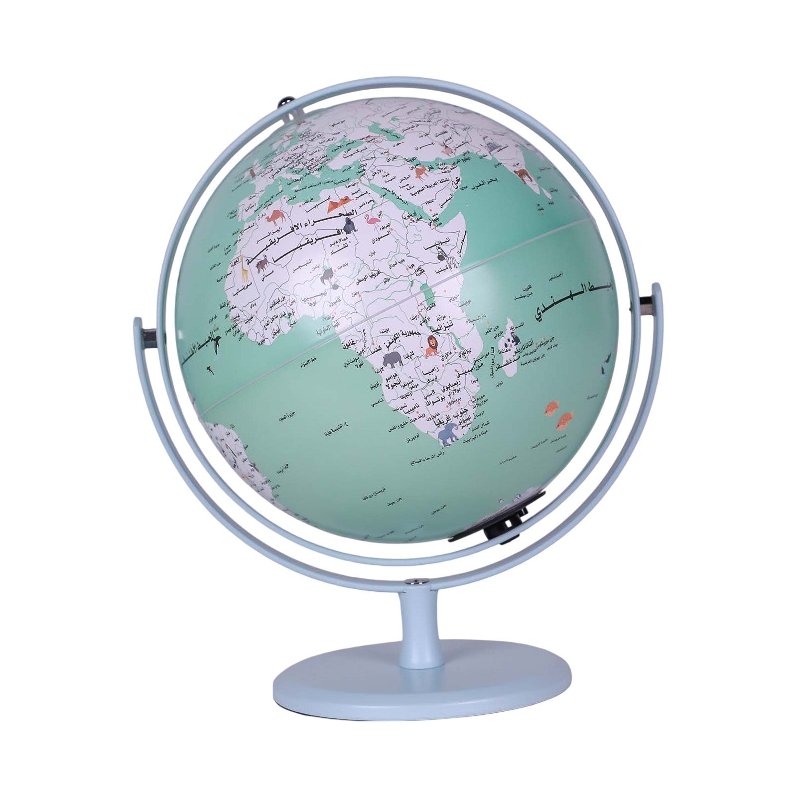 Globe Terrestre Lumineux 20 cm — Rotation 720° — Arabe - Librairie Oxford City