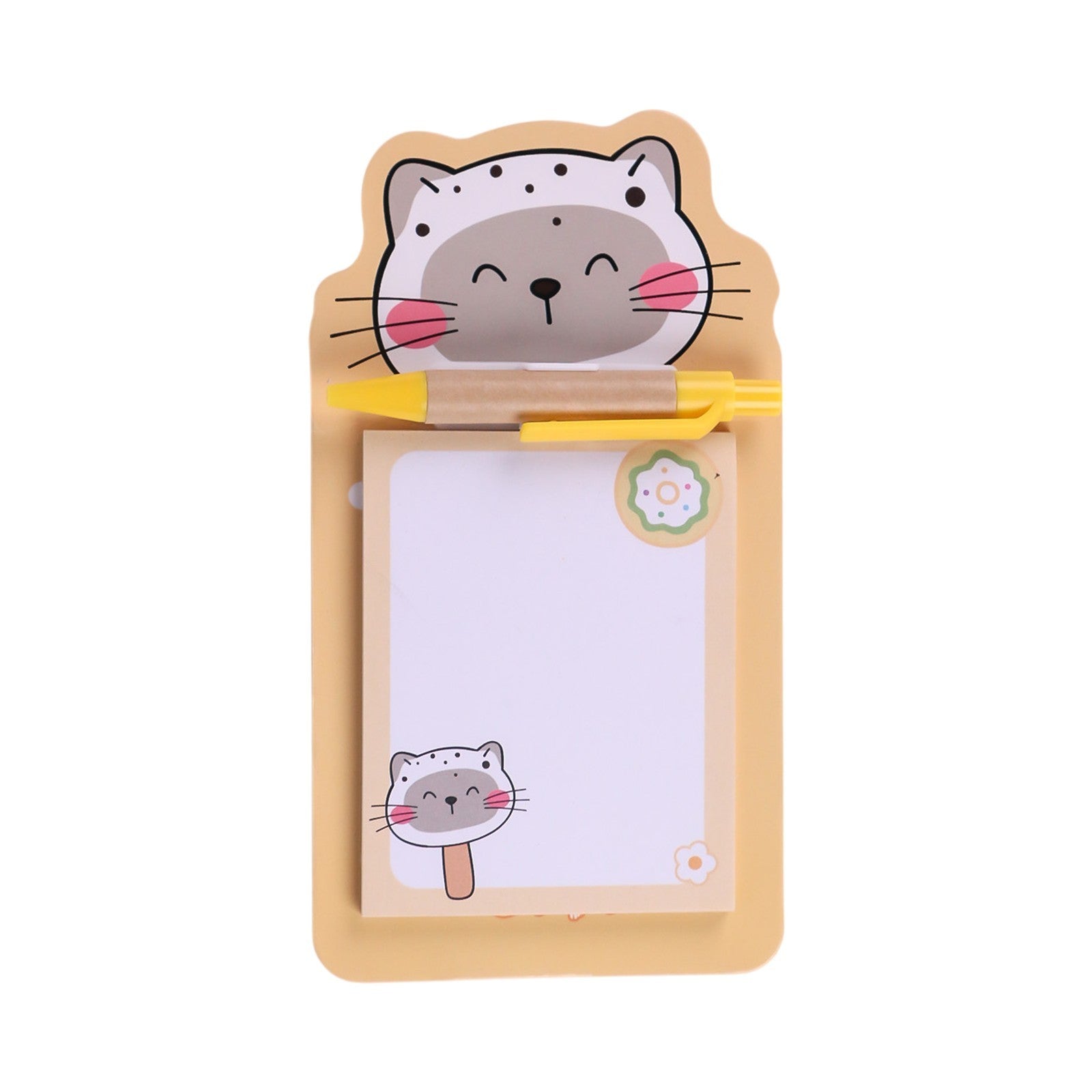 Bloc - notes Magnétique Chat Kawaii avec Stylo — Please Smile - Librairie Oxford City