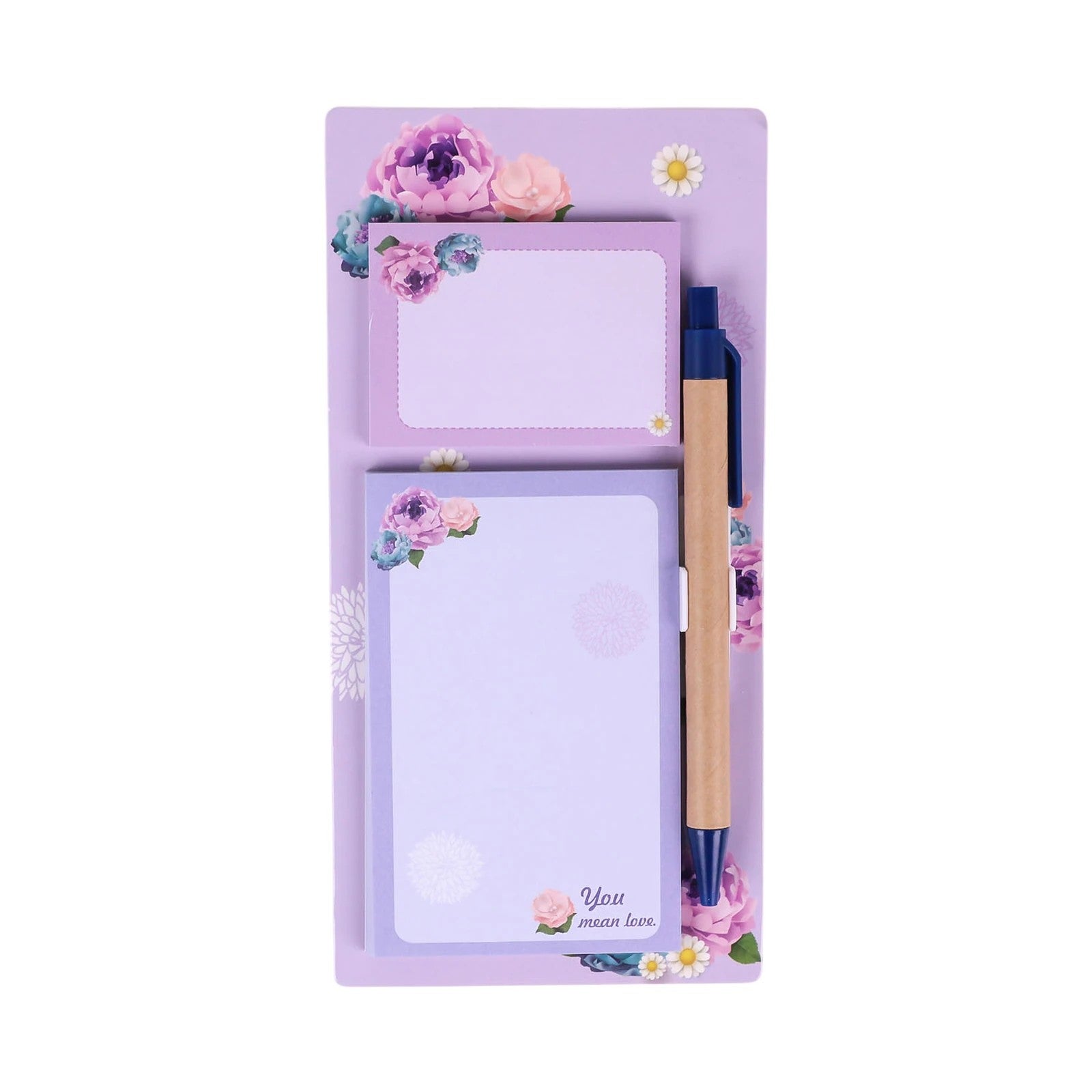 Bloc - Notes Aimanté avec Stylo — BX - 5140 (6 modèles floraux) - Librairie Oxford City