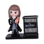 Pot à Stylo en Métal avec Figurine Décorative en Résine — Organisateur de Bureau Fantaisie - Librairie Oxford City
