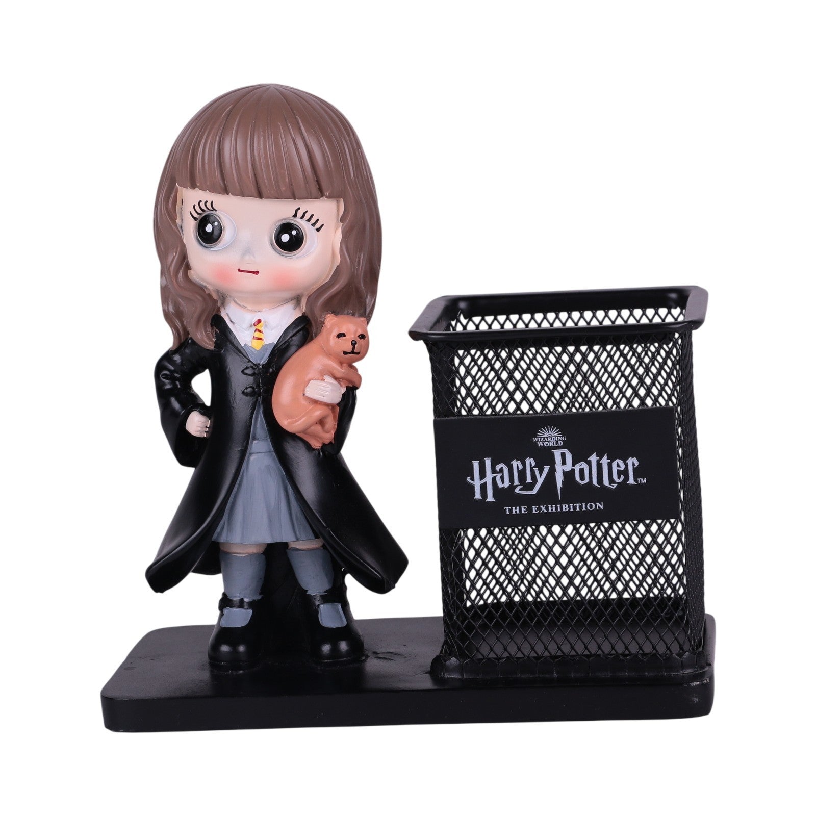 Pot à Stylo en Métal avec Figurine Décorative en Résine — Organisateur de Bureau Fantaisie - Librairie Oxford City