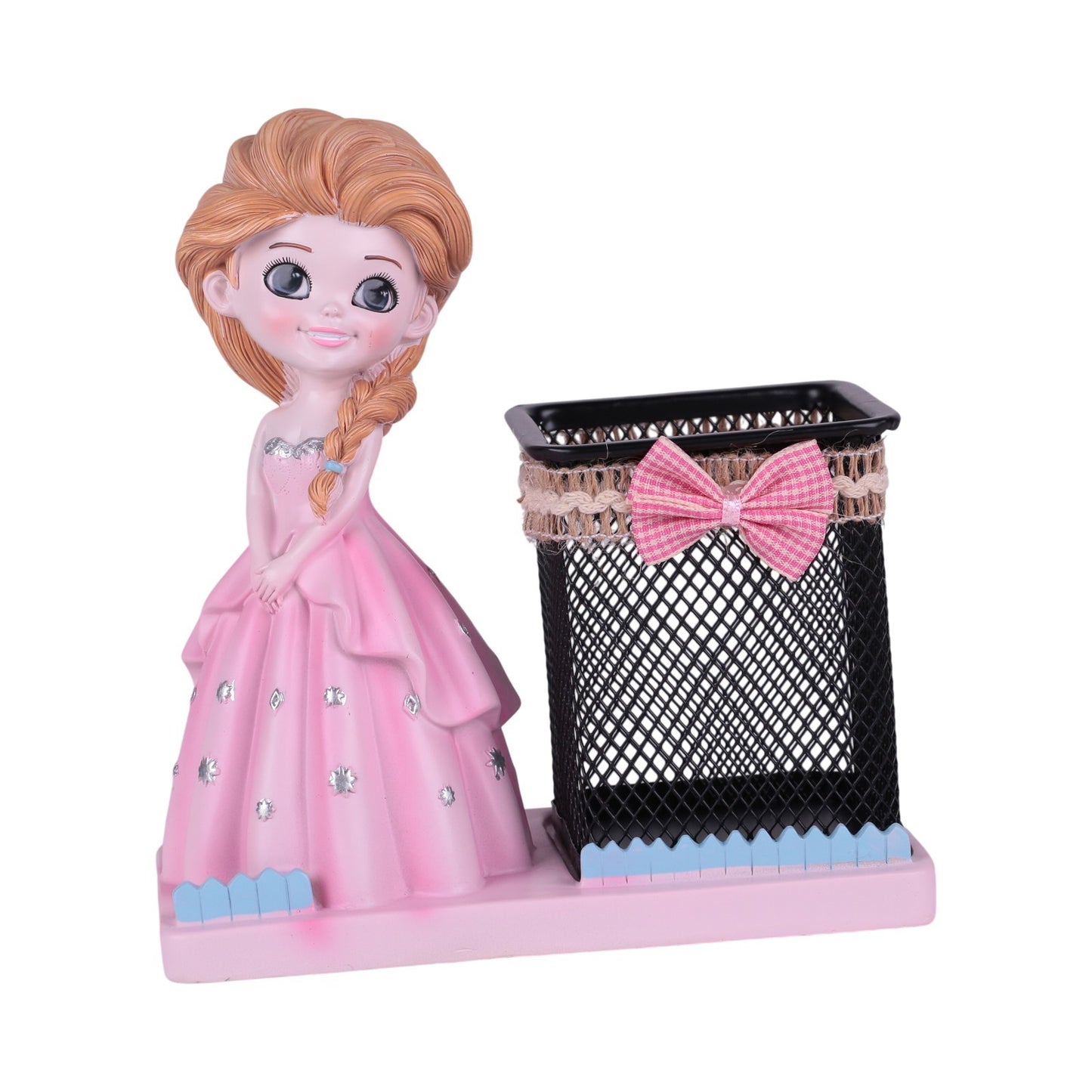 Pot à Stylo en Métal avec Figurine Décorative en Résine — Organisateur de Bureau Fantaisie - Librairie Oxford City