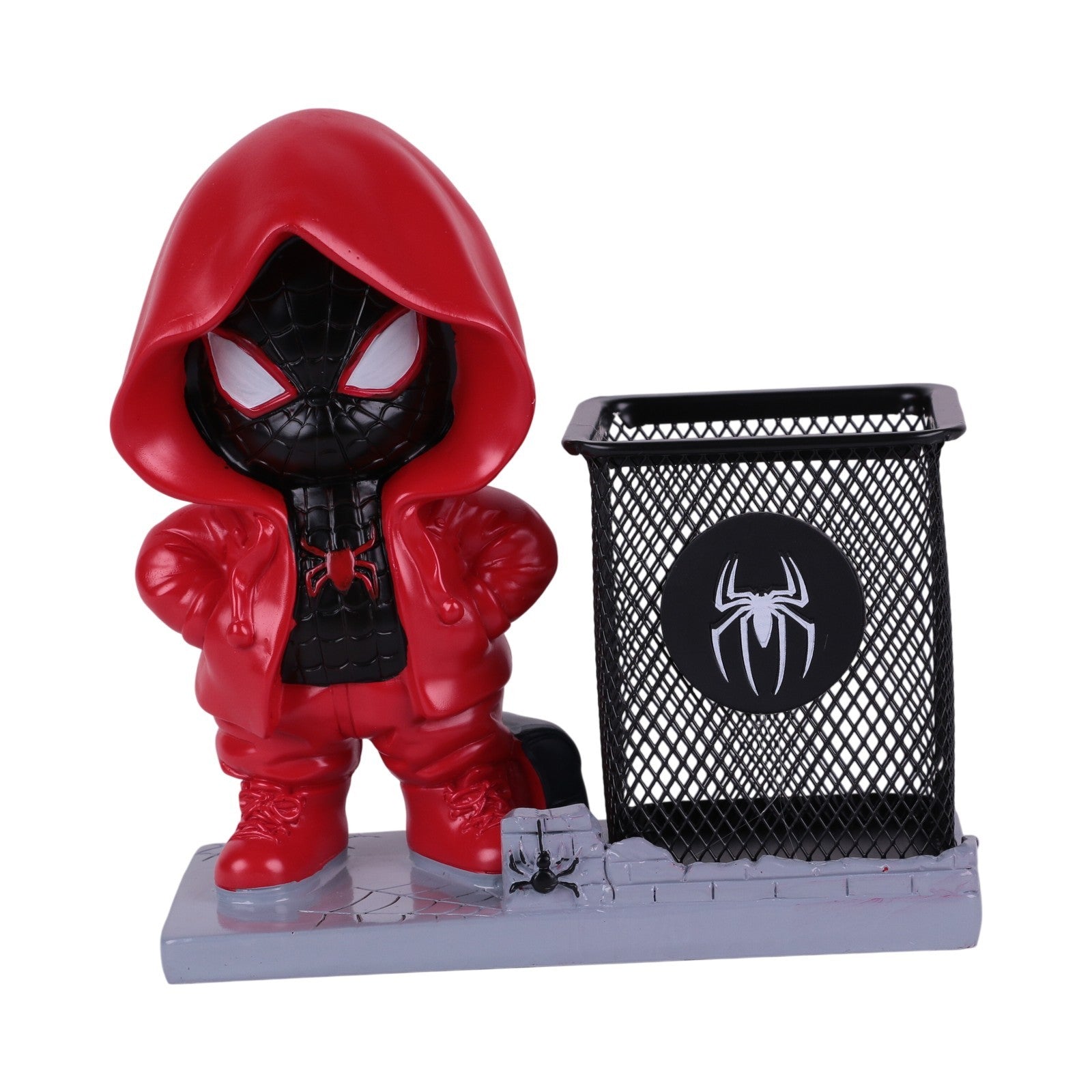 Pot à Stylo en Métal avec Figurine Décorative en Résine — Organisateur de Bureau Fantaisie - Librairie Oxford City