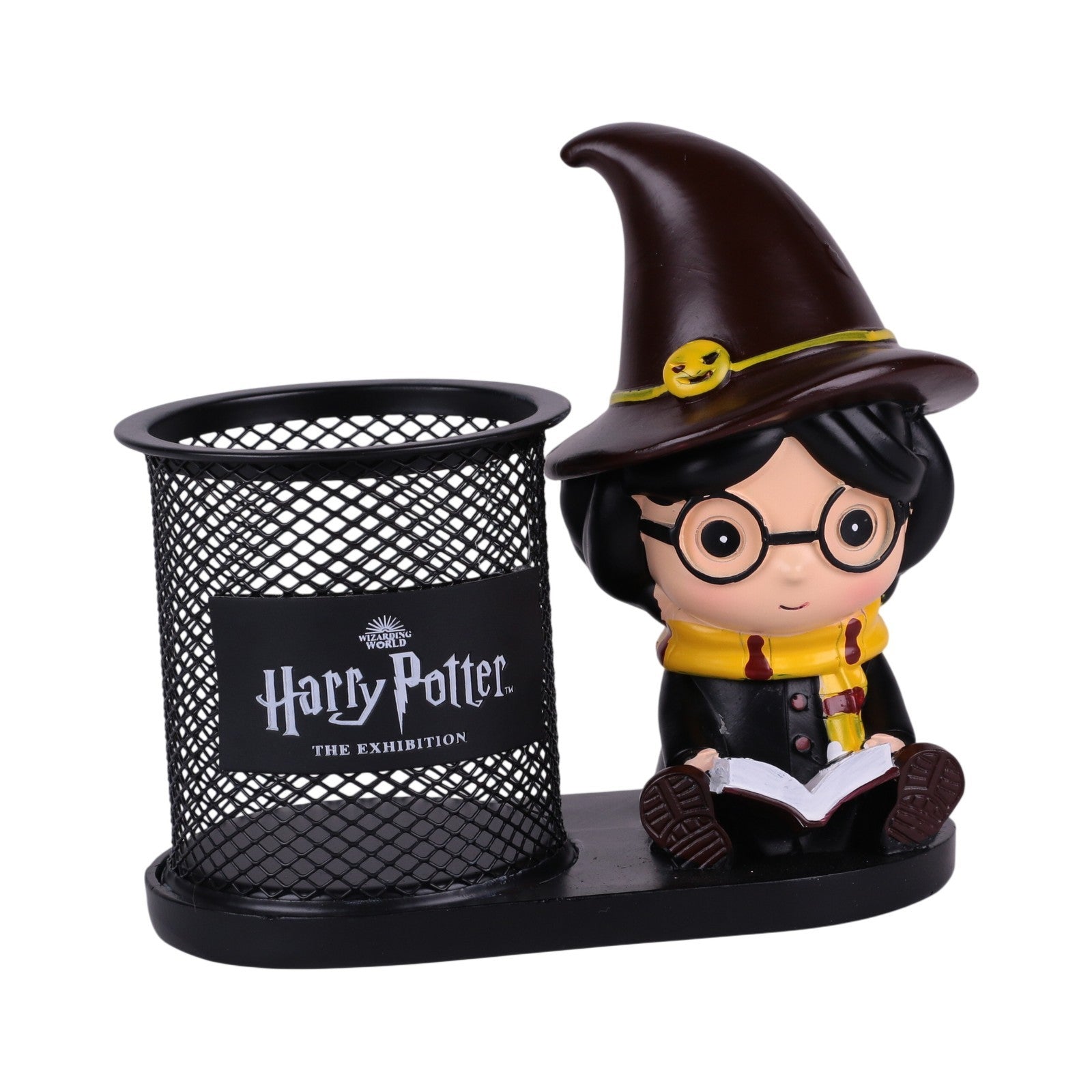 Pot à Stylo en Métal avec Figurine Décorative en Résine — Organisateur de Bureau Fantaisie - Librairie Oxford City
