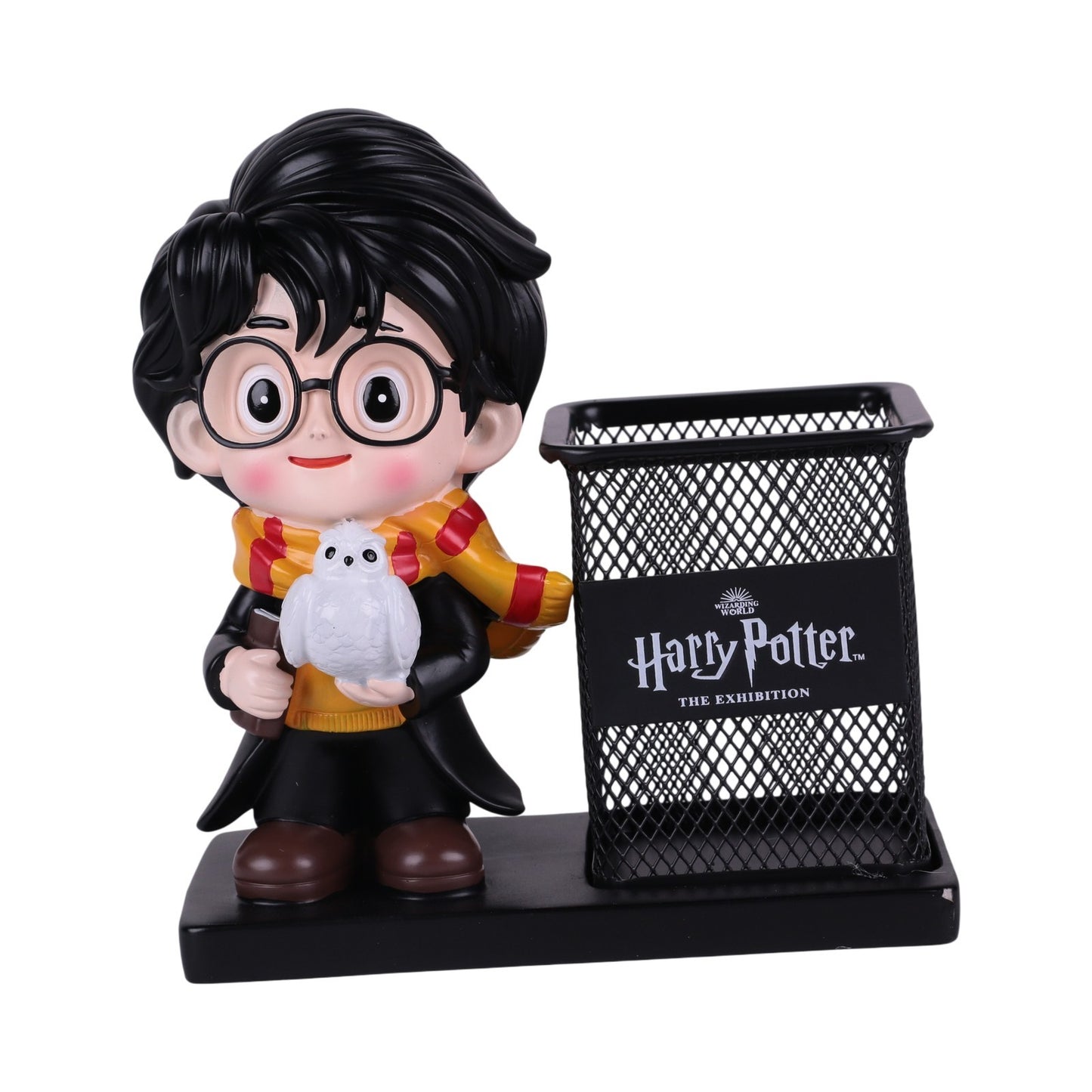 Pot à Stylo en Métal avec Figurine Décorative en Résine — Organisateur de Bureau Fantaisie - Librairie Oxford City