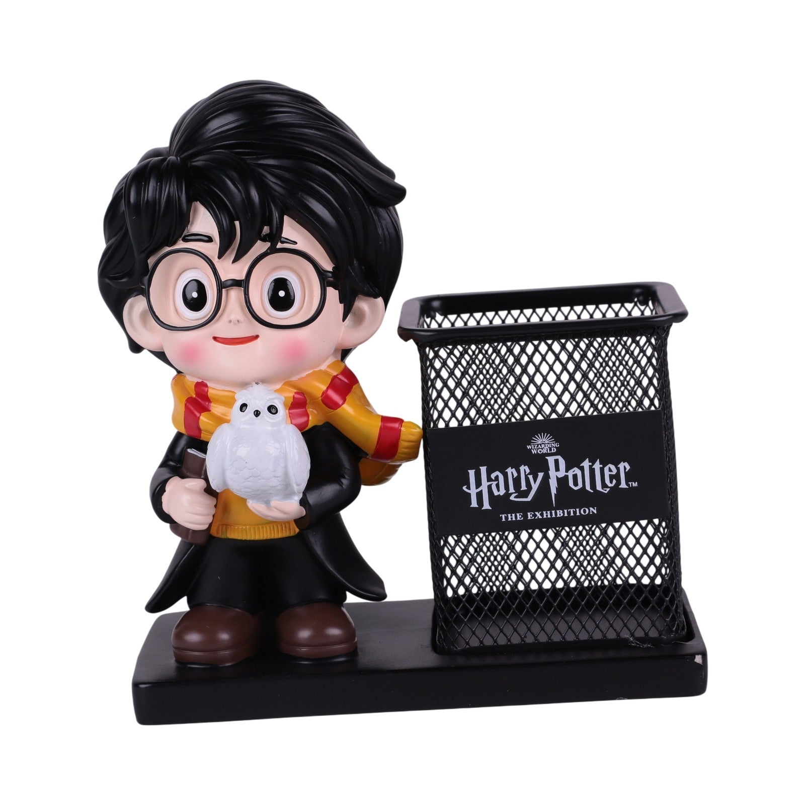 Pot à Stylo en Métal avec Figurine Décorative en Résine — Organisateur de Bureau Fantaisie - Librairie Oxford City