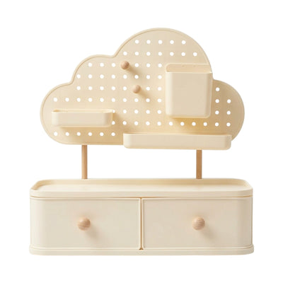 Organiseur de Bureau Nuage avec Tiroirs et Pegboard — Beige - Librairie Oxford City
