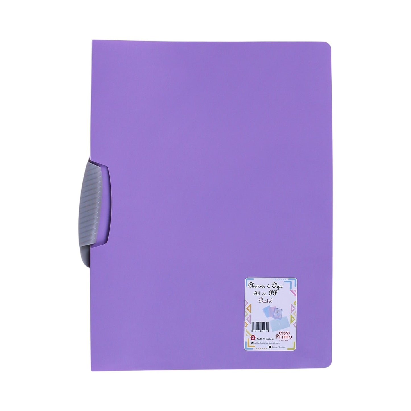 Chemise à Clip PP Primo Pastel A4 – Coloris Assortis - Librairie Oxford City