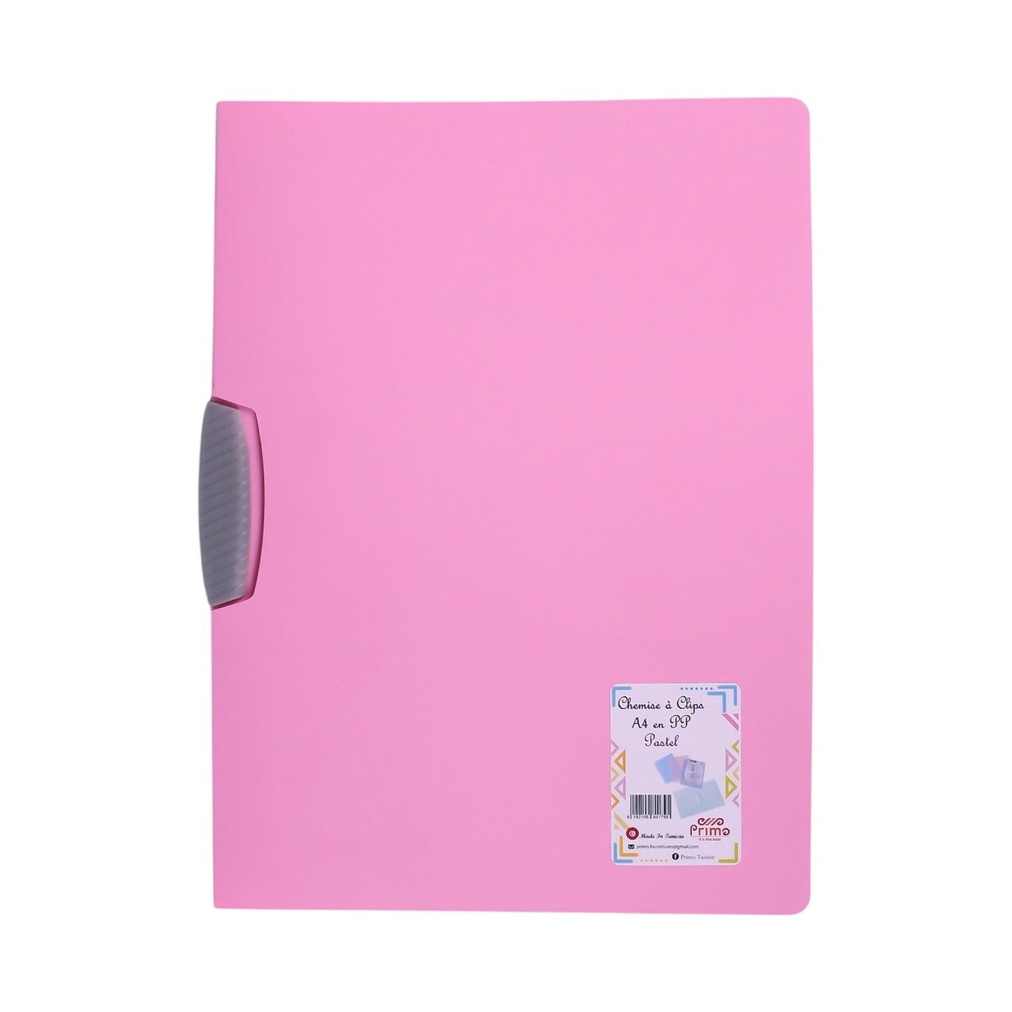 Chemise à Clip PP Primo Pastel A4 – Coloris Assortis - Librairie Oxford City
