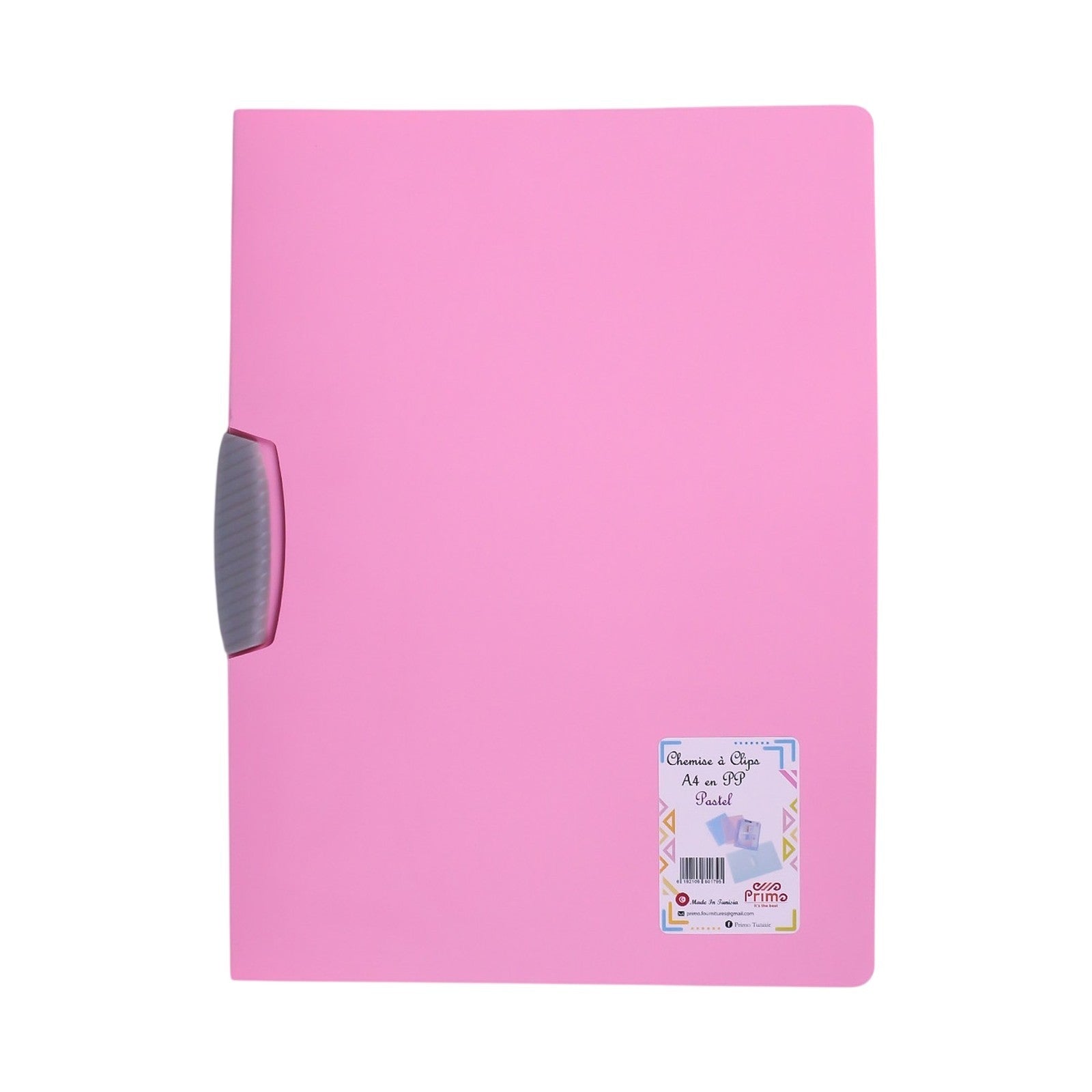 Chemise à Clip PP Primo Pastel A4 – Coloris Assortis - Librairie Oxford City