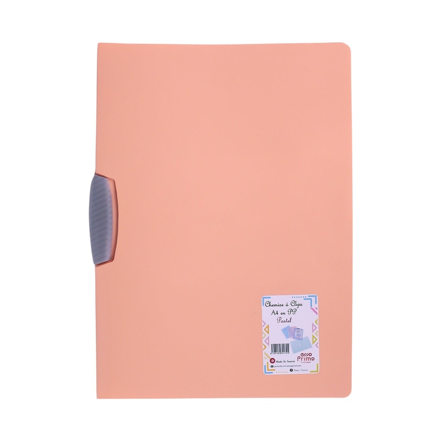 Chemise à Clip PP Primo Pastel A4 – Coloris Assortis - Librairie Oxford City