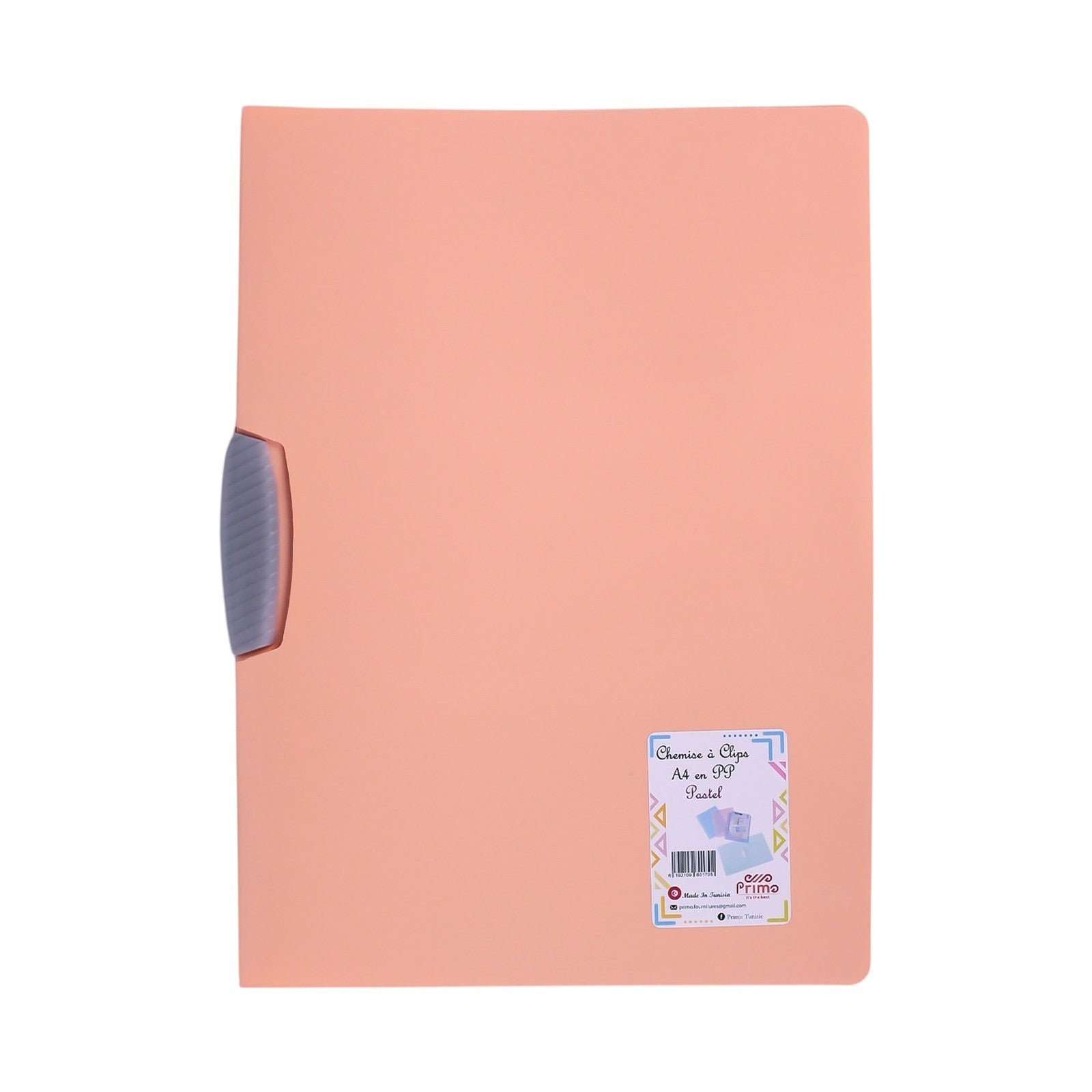 Chemise à Clip PP Primo Pastel A4 – Coloris Assortis - Librairie Oxford City