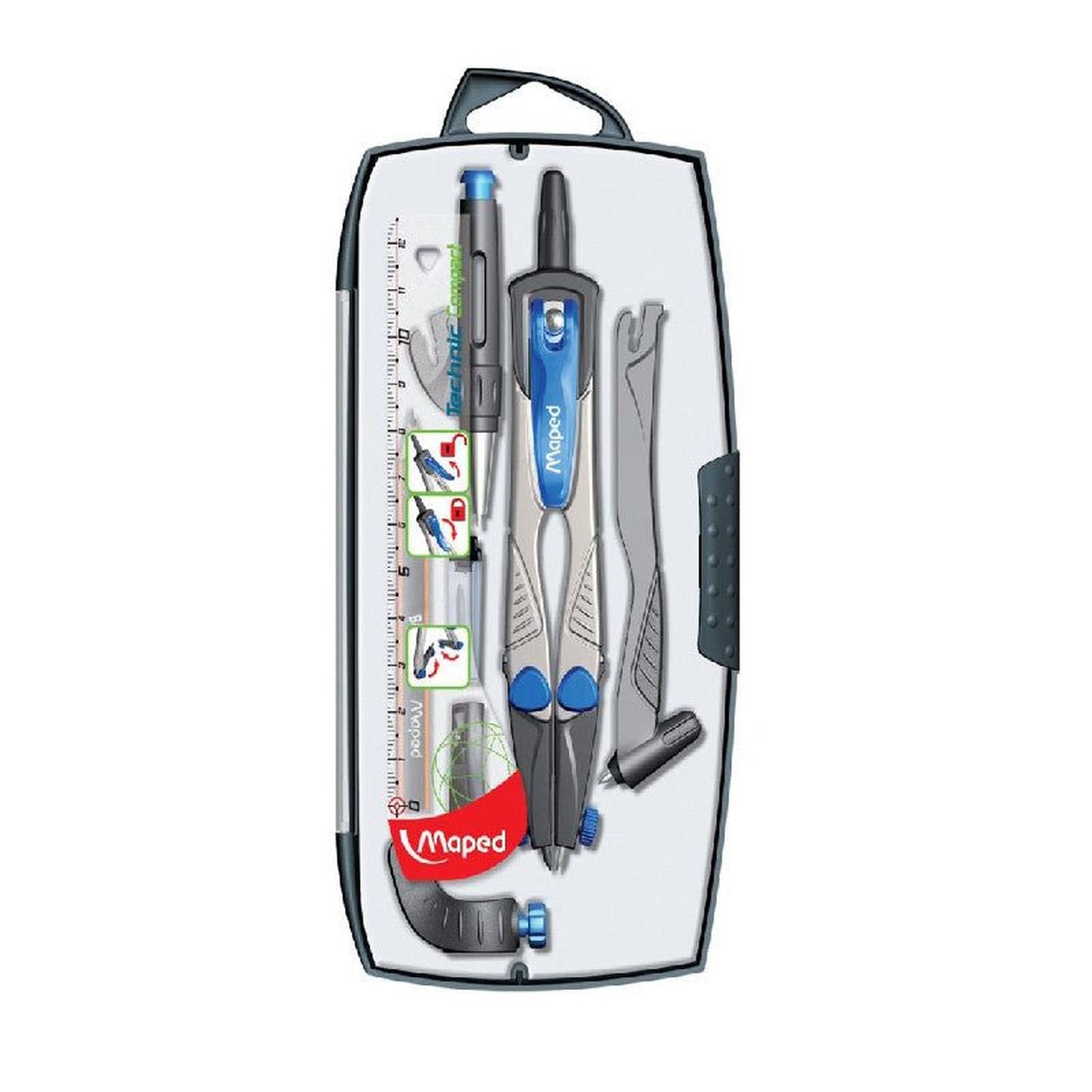 COMPAS TECHNIC 5PCS MAPED - Librairie Oxford City