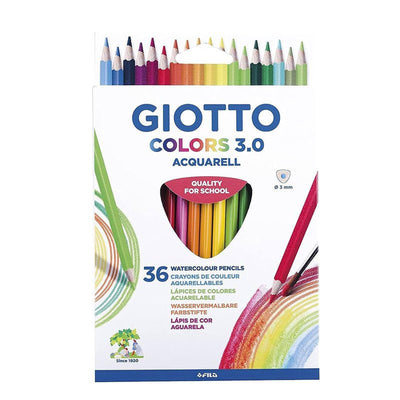 CRAYON AQUARELLE DE 36 GIOTTO COLORS 3.0 - Librairie Oxford City