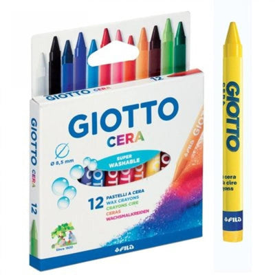 CRAYON CIRE DE 12 GIOTTO CERA - Librairie Oxford City