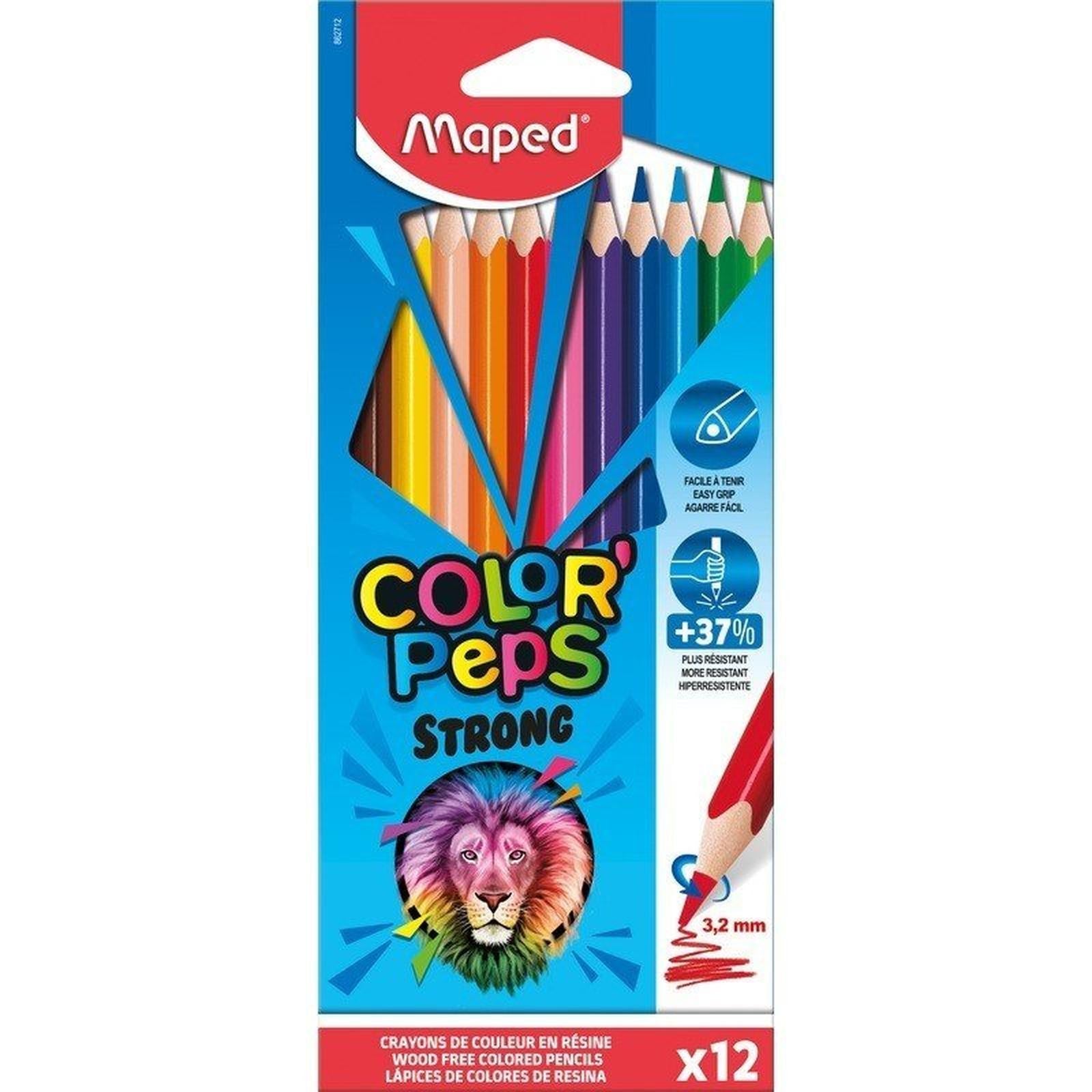 Crayon Couleur 12*18 COLOR PEPS STRONG MAPED - Librairie Oxford City