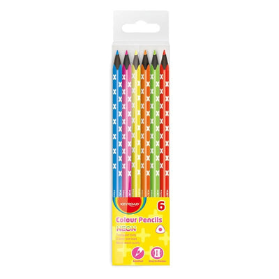 CRAYON COULEUR 6*18 NEON - Librairie Oxford City
