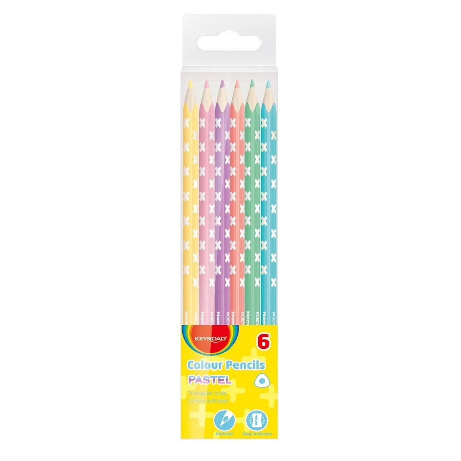 CRAYON COULEUR 6*18 PASTEL - Librairie Oxford City