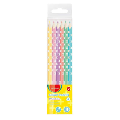 CRAYON COULEUR 6*18 PASTEL - Librairie Oxford City
