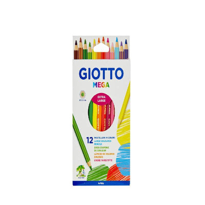 CRAYON COULEUR DE 12 MEGA GIOTTO - Librairie Oxford City