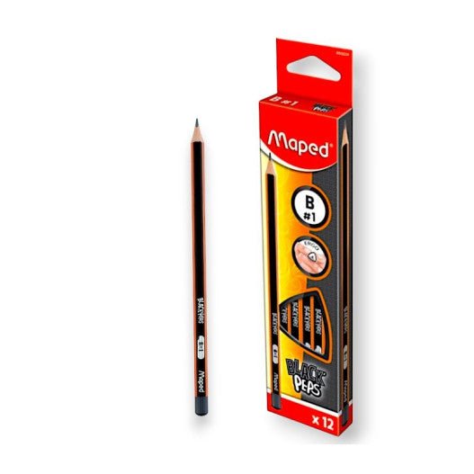Maped Crayon Graphite – 2B, B, HB, H, 2H - Librairie Oxford City