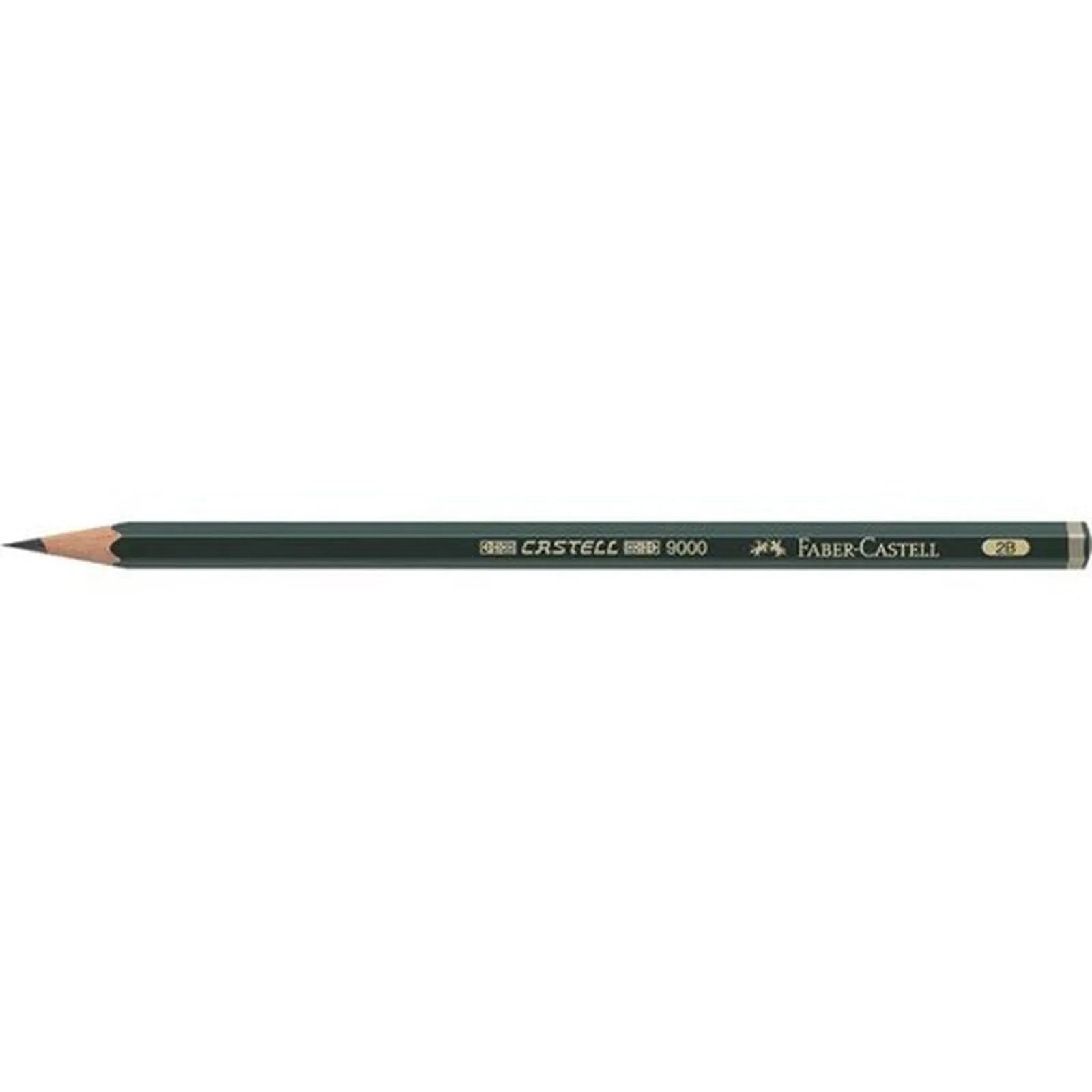 Crayon papier 9000 2B hexagonal mine - Faber Castell - Librairie Oxford City