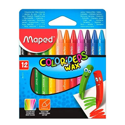 CRAYON PASTEL DE 12 WAX - Librairie Oxford City