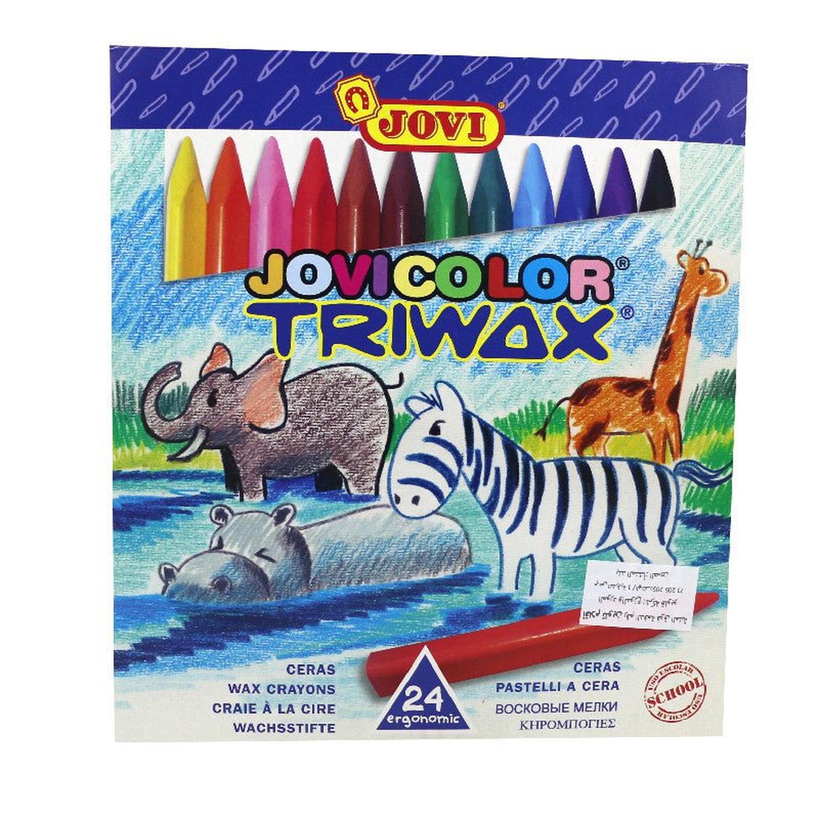 CRAYON PASTEL DE 24 COULEUR JOVI ART - Librairie Oxford City