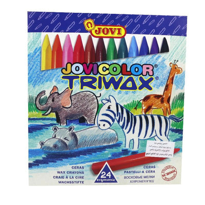 CRAYON PASTEL DE 24 COULEUR JOVI ART - Librairie Oxford City