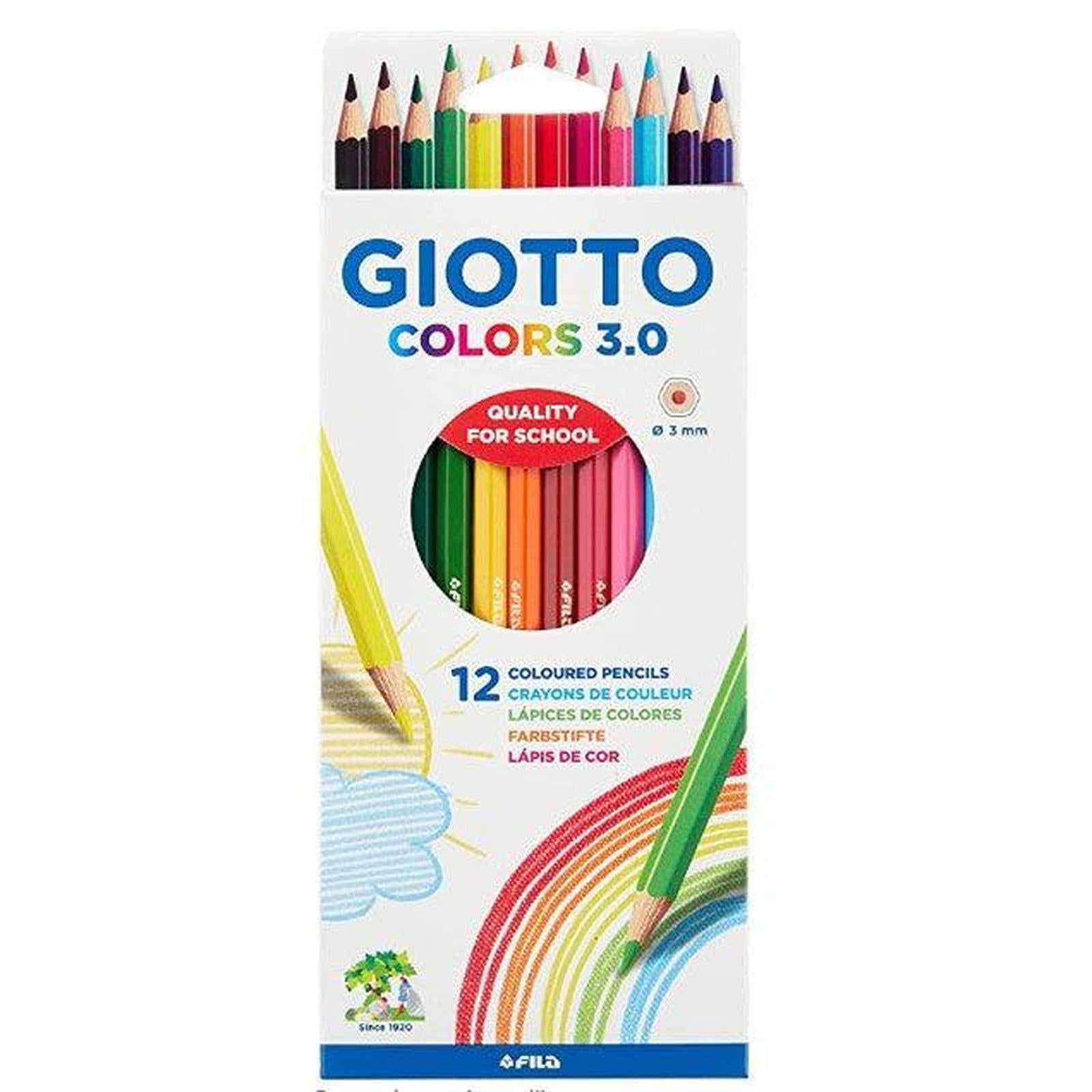 Crayons Couleur 12*18 GIOTTO COLORS 3.0 - Librairie Oxford City