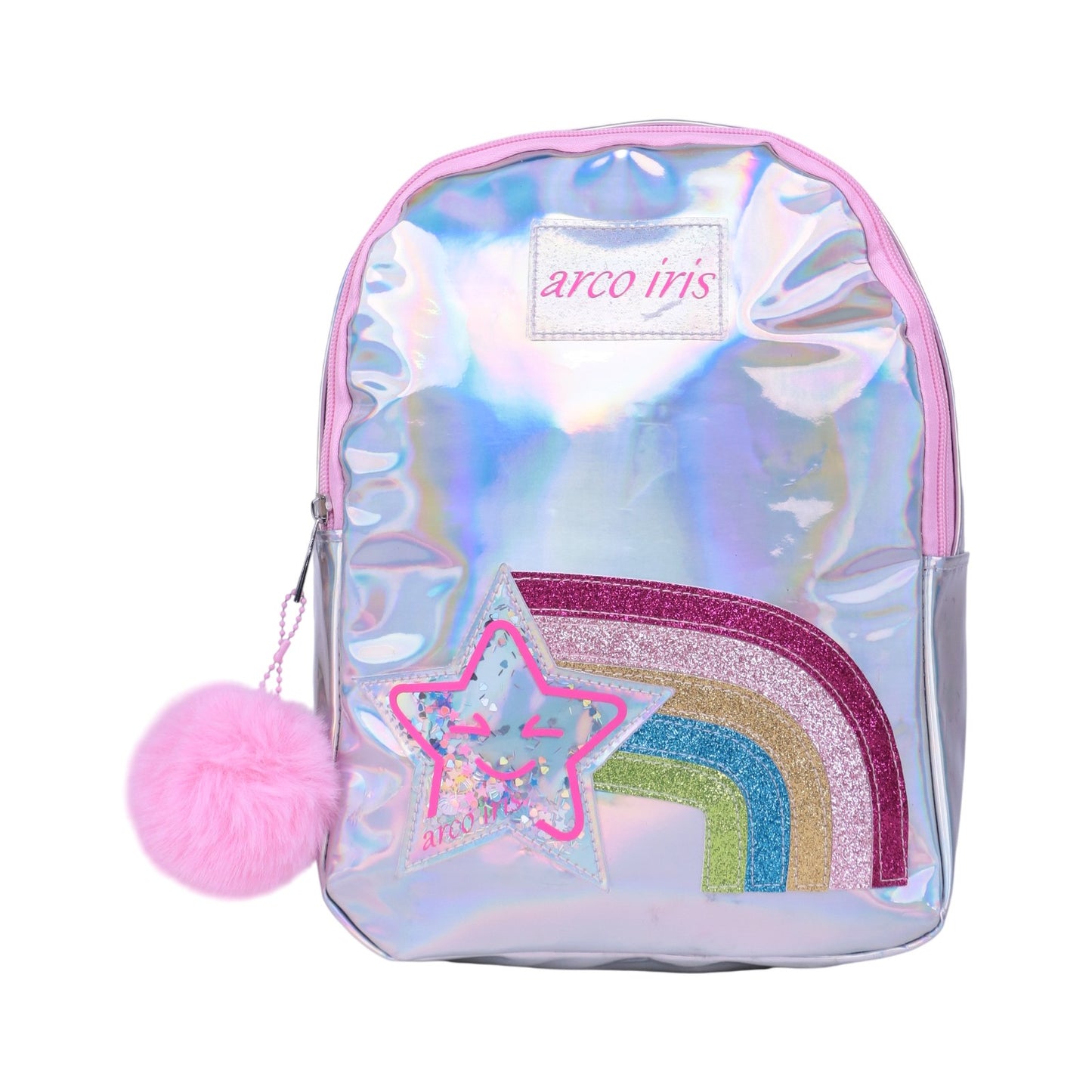 Sac à dos iridescent avec pompon — Primaire - Librairie Oxford City