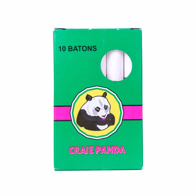 Panda - Boîte de 10 Craies Blanches pour Ardoise - Librairie Oxford City