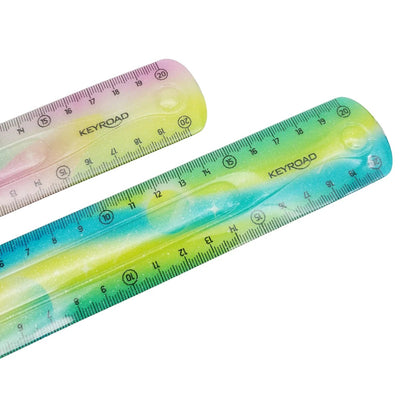 RÈGLE FLEXIBLE 20CM AVEC MOTIFS PASTEL - Librairie Oxford City