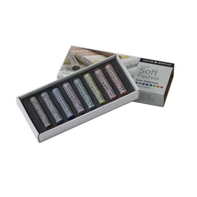 Daler - Rowney Soft Pastels - Dark Selection Set of 8 - Librairie Oxford City