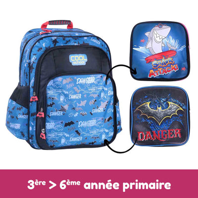Sac à Dos Scolaire Cool School - 3 Faces (Garcons)