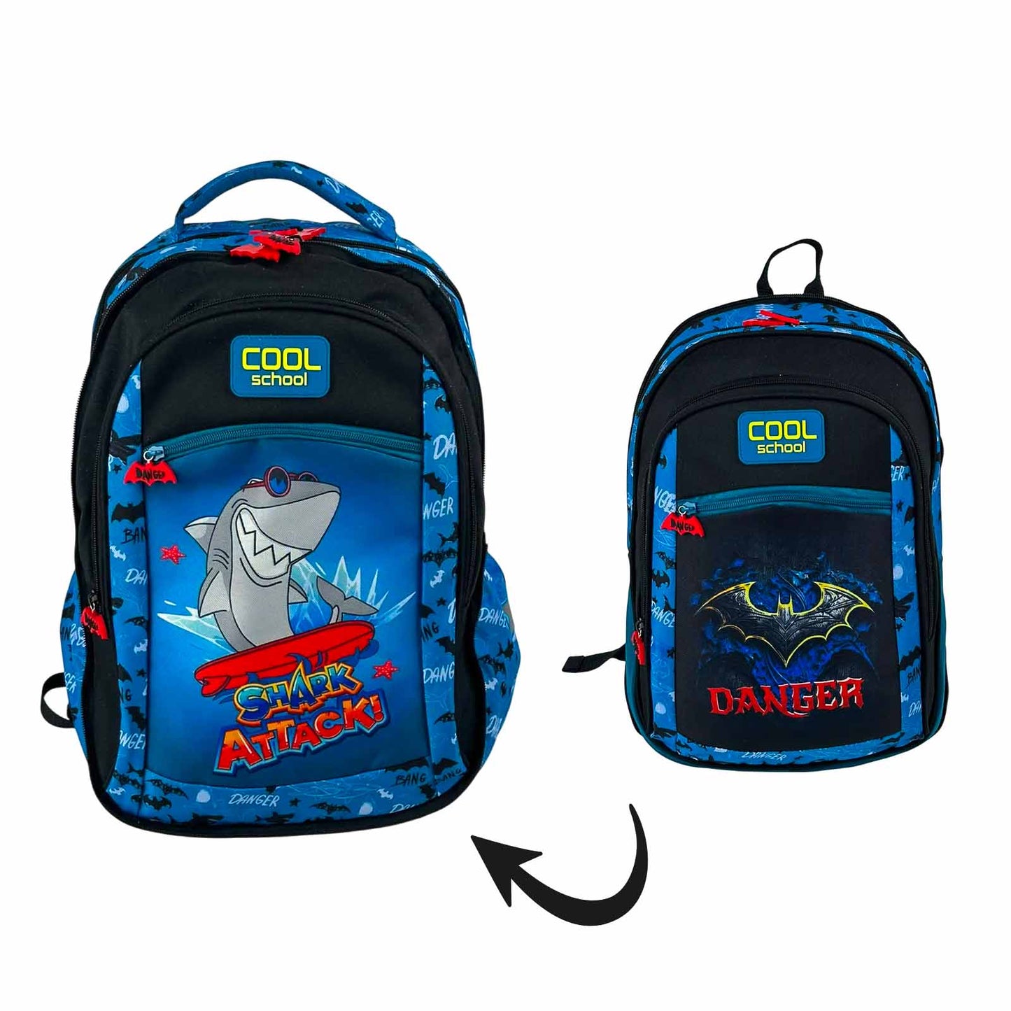 Sac à Dos 2en1 Cool School - Nouvelle Collection