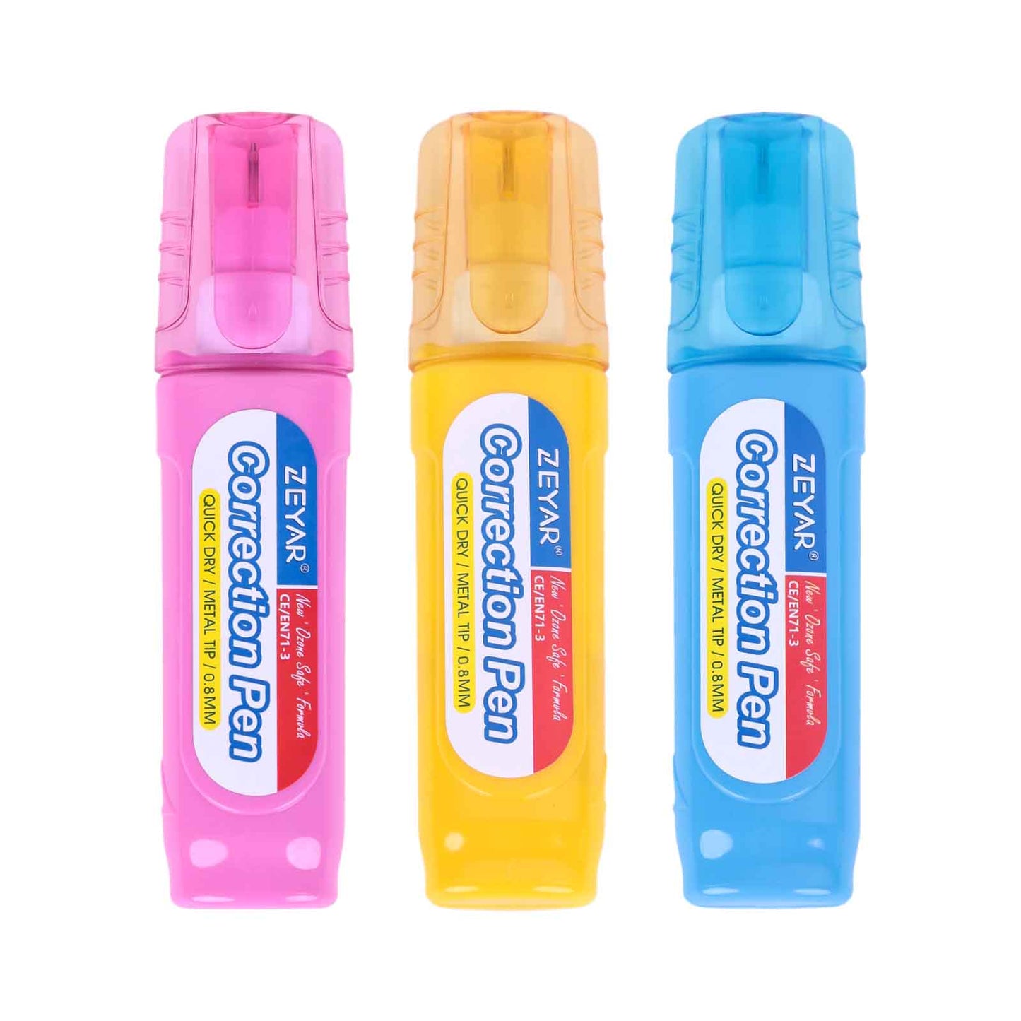 ZEYAR - Correcteur Stylo 12ml à Pointe Métallique 0.8mm - Librairie Oxford City