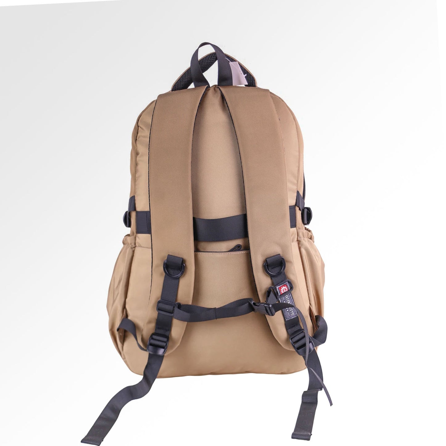 Midway Sac à Dos Scolaire Grand Format — Beige & Noir