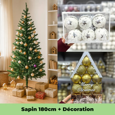 Pack Doré Blanc – Sapin 180cm - Librairie Oxford City