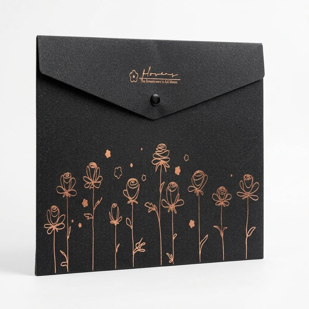 Pack Bureau Élégant Noir & Or Rose — 5 Pièces Premium - Librairie Oxford City