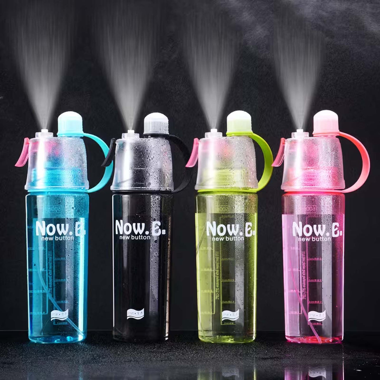 Nem•E - Gourde avec Spray et Paille 600ml