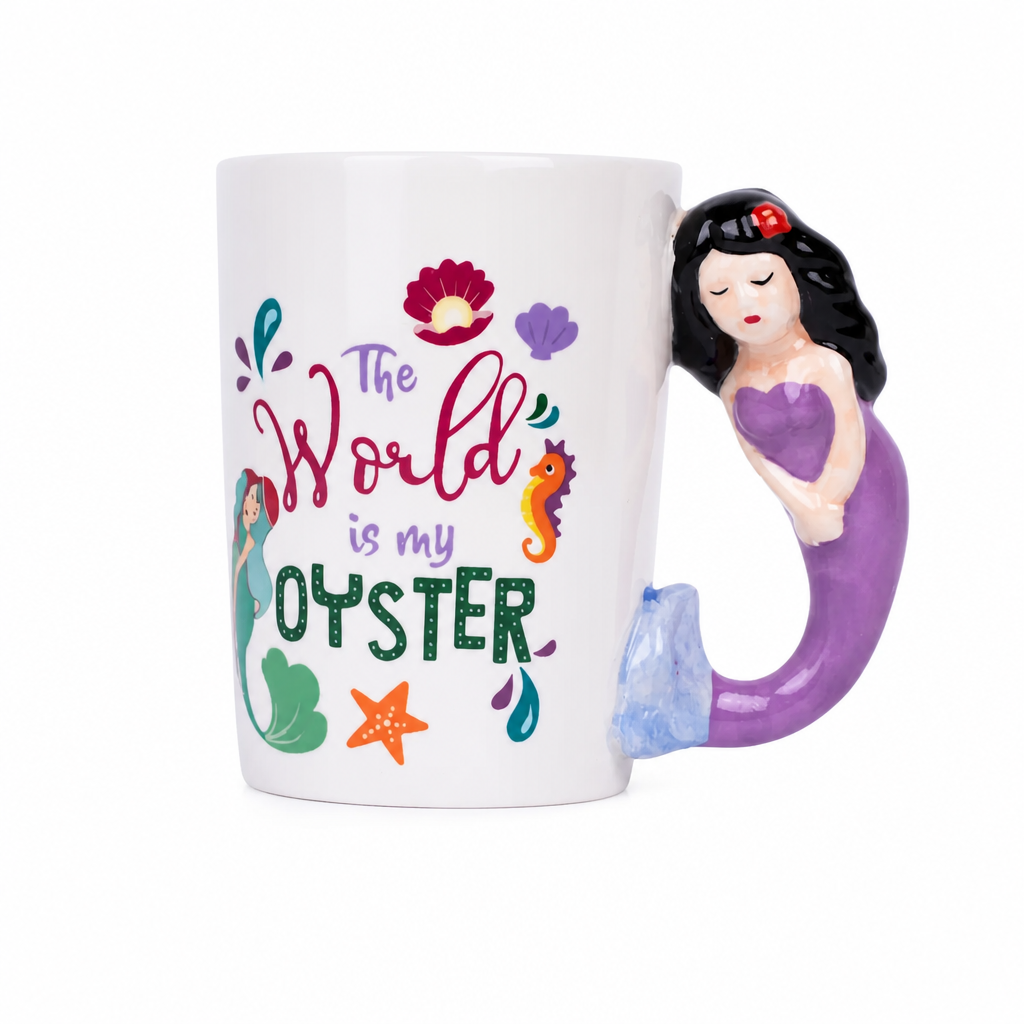 Mug en Céramique avec Anse Girafe et Citation Motivante