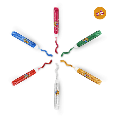 BIC Kids - Lot de 6 Tubes de Colle à Paillettes Métallisées - Librairie Oxford City