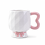 Mug Céramique Anse Cœur & Nœud Ruban