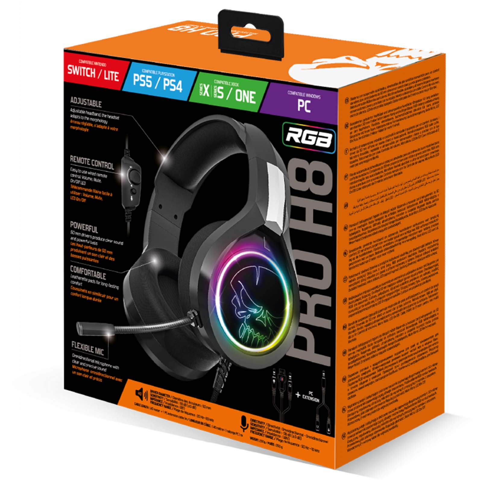Casque Gaming PRO - H8 DARK - Librairie Oxford City