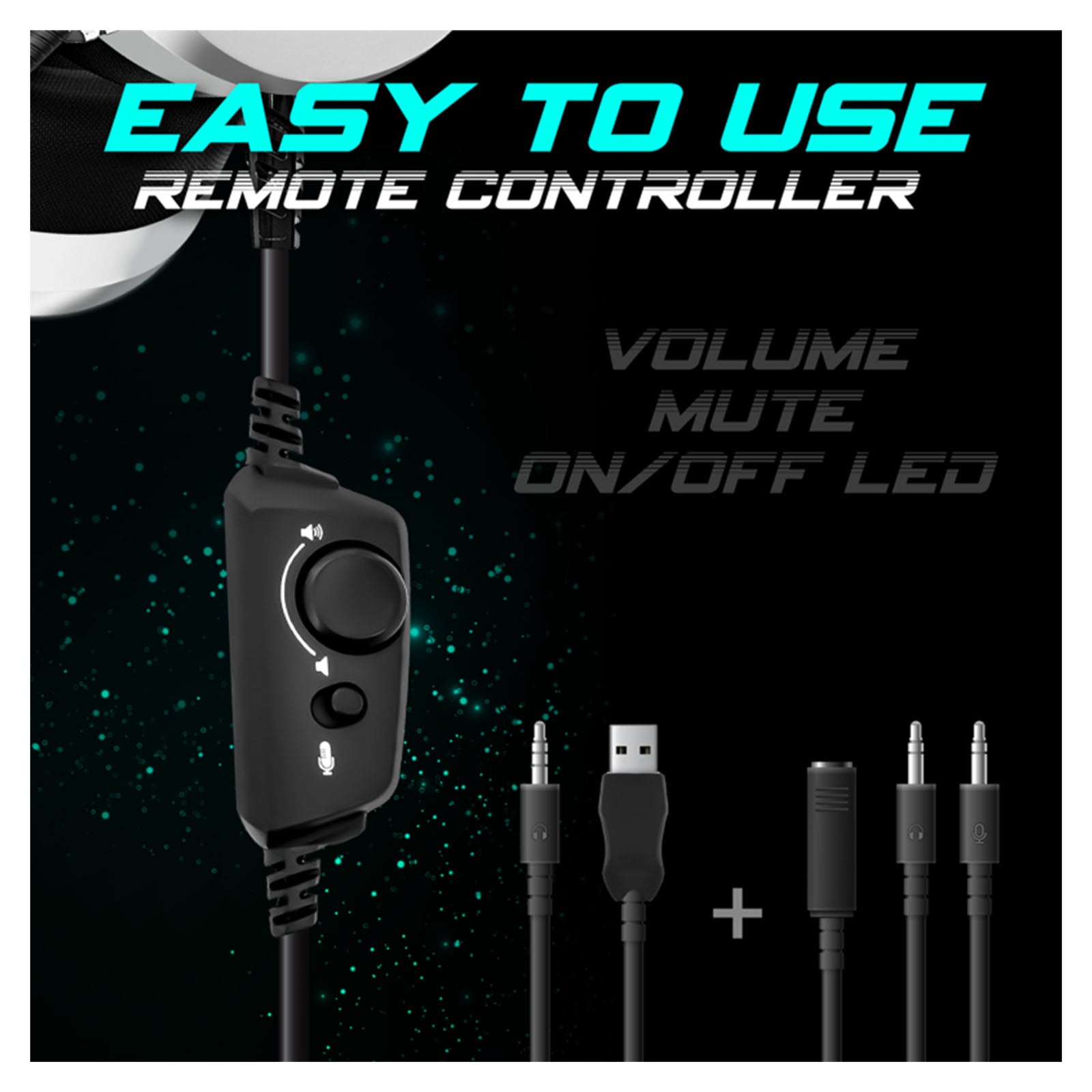 Casque Gaming PRO H8 LED RGB avec Microphone - Librairie Oxford City