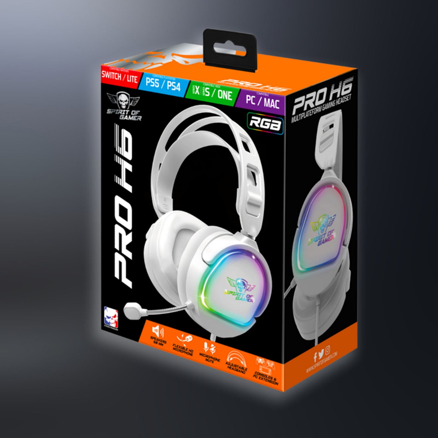 Casque Gaming Pro - H6 RGB - Librairie Oxford City