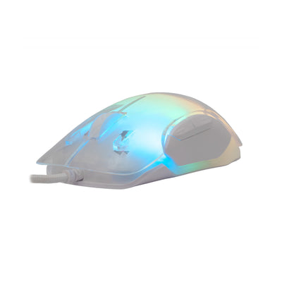 Optical USB Gaming Mouse 12800 Dpi 7 Keys LED Backlight RGB White, MORDRED - Librairie Oxford City
